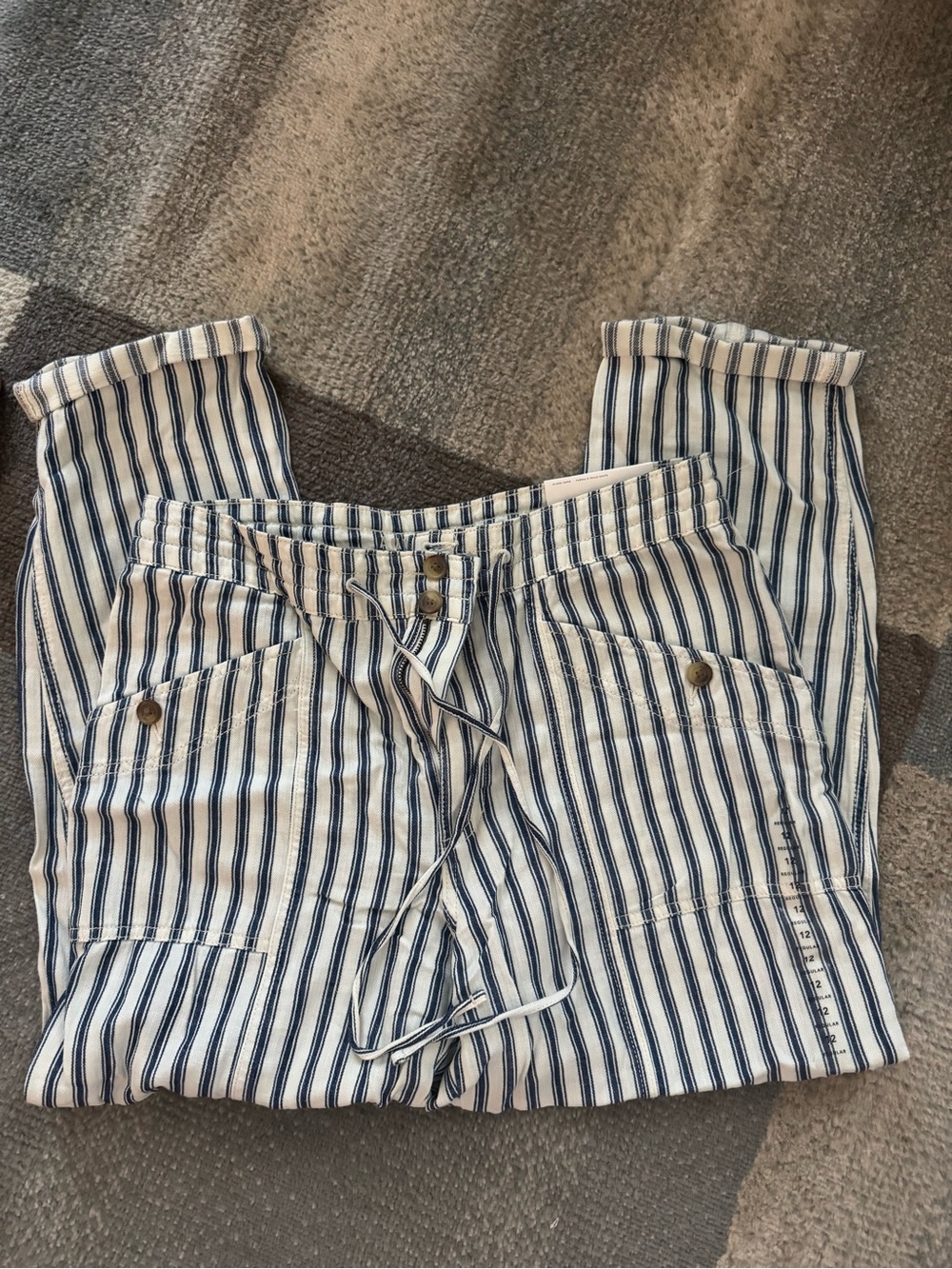 Striped Drawstring pants